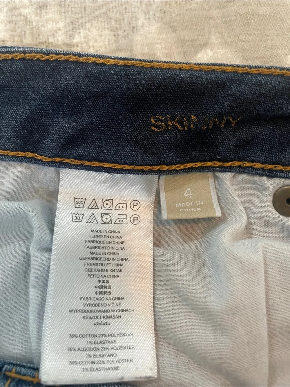Michael Kors Dark Indigo Skinny Jeans